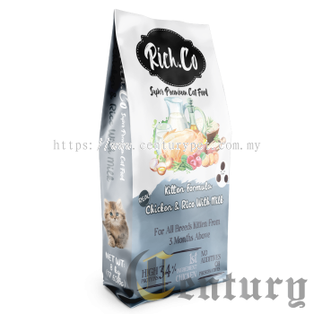 Rich Choice Kitten Formula Super Premium Cat Food (8kg) - Chicken & Rice with Milk