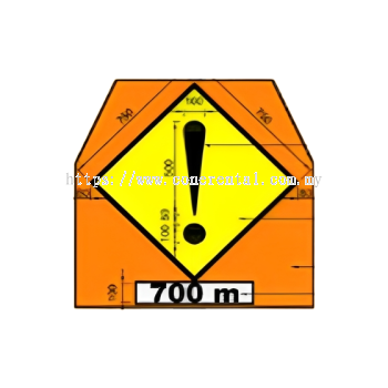 Highway LLM Advance Warning Signboard A-Shape/Post For Rental