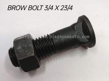 3/4" X 2 3/4"  BROW   BOLT   &   NUT 