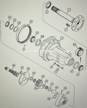 A 186685  PIN TRANSAXLE ASSEMBLY, TRANSAXLE REAR AXLE AND PLANETARY GEARS