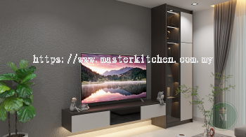 Customize Aluminium TV Cabinet and Display Cabinet with Lights