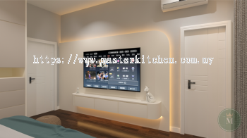 Customize Melamine Hanging Wall Mounted TV Cabinet TV Console