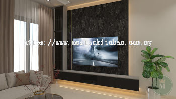 Customize Modern Melamine Wall Mounted TV Cabinet