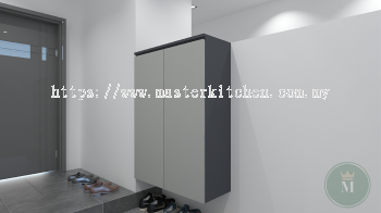 Customized Simple Melamine 2 Doors Shoes Cabinet