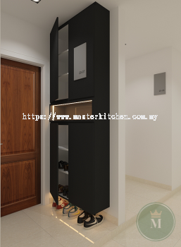 Customized Modern Melamine Multi-Layer Tall Shoe Storage Cabinet