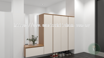 Customized Modern Plywood Shoe Cabinet