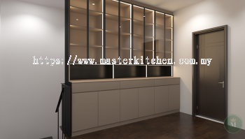 Custom Melamine Display Cabinet 