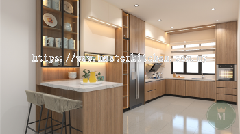 Custom Melamine Kitchen Cabinet 