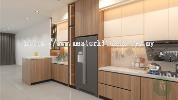 Custom Melamine Kitchen Cabinet 