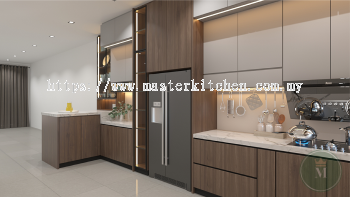 Custom Melamine Kitchen Cabinet 