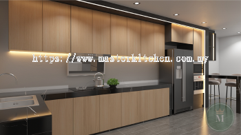 Custom Melamine Kitchen Cabinet 