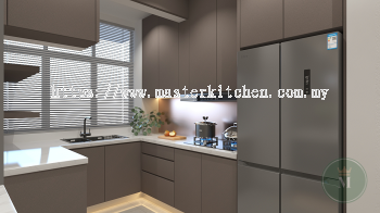 Custom Melamine Kitchen Cabinet 