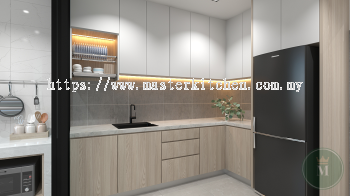 Custom Melamine Kitchen Cabinet 