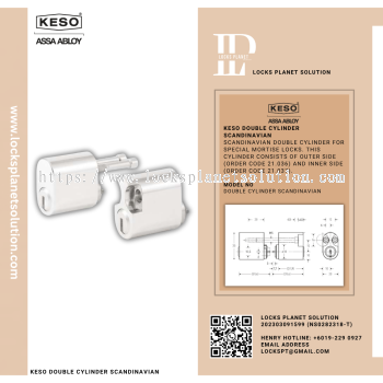 kESO DOUBLE CLINDER SCANDINAVIAN