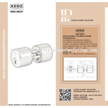 kESO DOUBLE CLINDER ROUND SCANDINAVIAN
