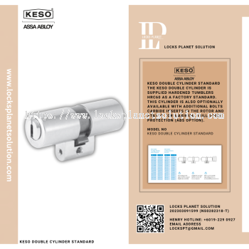 KESO DOUBLE CYLINDER STANDARD