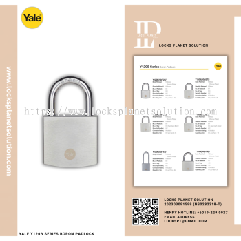 YALE Y120B SERIES BORON PADLOCK