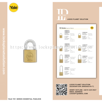 YALE YE1 SERIES ESSENTIAL PADLOCK