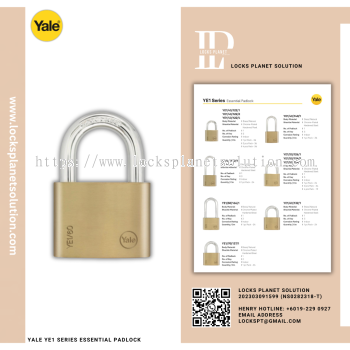 YALE YE1 SERIES ESSENTIAL PADLOCK