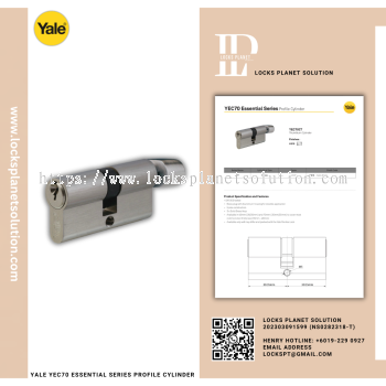 YALE YEC70 ESSENTIAL SERIES PROFILE CYLINDER