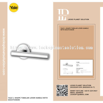 YALE L-SHAPE TUBULAR LEVER HANDLE WITH ESCUTCHEON