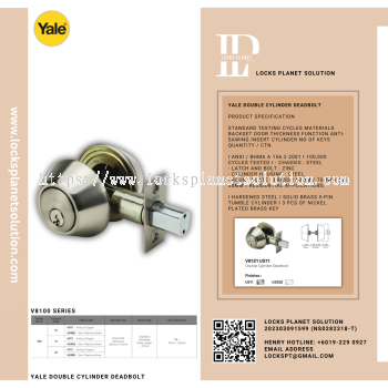 YALE DOUBLE CYLINDER DEADBOLT