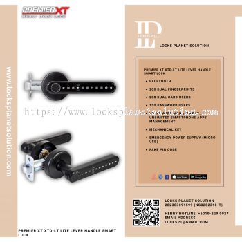 PREMIER XT XTD-LT LITE LEVER HANDLE SMART LOCK