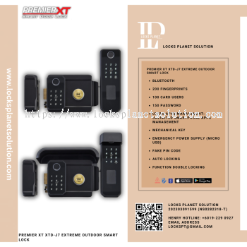 PREMIER XT XTD-J7 EXTREME OUTDOOR SMART LOCK