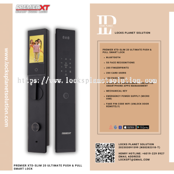 PREMIER XTD-SLIM 20 ULTIMATE PUSH & PULL SMART LOCK