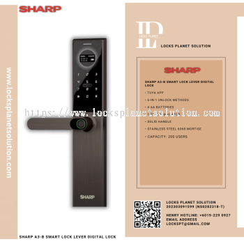 SHARP A3-B SMART LOCK LEVER DIGITAL LOCK