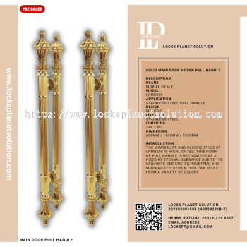 Pull Handle | Stainless Steel Door Pull Hanlde | Design For Wooden Door Pull Handle For Glass Door Design Pull Handle | Classic Pull Handle | LPMB209