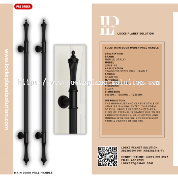 Pull Handle | Stainless Steel Door Pull Hanlde | Design For Wooden Door Pull Handle For Glass Door Design Pull Handle | Classic Pull Handle | LPMB195