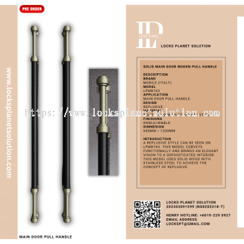 Pull Handle | Stainless Steel Door Pull Hanlde | Design For Wooden Door Pull Handle For Glass Door Design Pull Handle | Classic Pull Handle | LPMB183