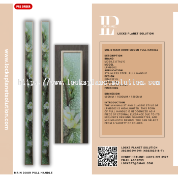 Pull Handle | Stainless Steel Door Pull Hanlde | Design For Wooden Door Pull Handle For Glass Door Design Pull Handle | Classic Pull Handle | LPMB202
