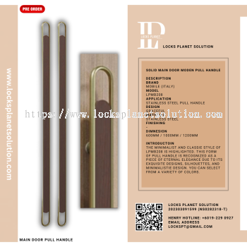Pull Handle | Stainless Steel Door Pull Hanlde | Design For Wooden Door Pull Handle For Glass Door Design Pull Handle | Classic Pull Handle | LPMB208