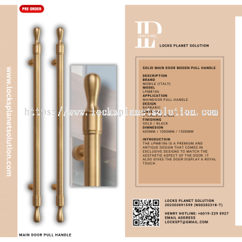 Pull Handle | Stainless Steel Door Pull Hanlde | Design For Wooden Door Pull Handle For Glass Door Design Pull Handle | Classic Pull Handle | LPMB186