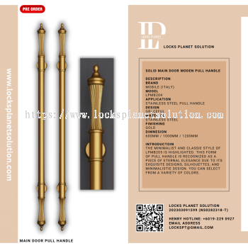 Pull Handle | Stainless Steel Door Pull Hanlde | Design For Wooden Door Pull Handle For Glass Door Design Pull Handle | Classic Pull Handle | LPMB204