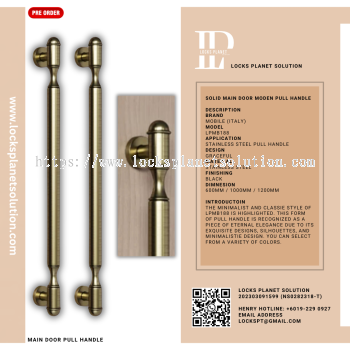 Pull Handle | Stainless Steel Door Pull Hanlde | Design For Wooden Door Pull Handle For Glass Door Design Pull Handle | Classic Pull Handle | LPMB188