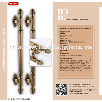 Pull Handle | Stainless Steel Door Pull Hanlde | Design For Wooden Door Pull Handle For Glass Door Design Pull Handle | Classic Pull Handle | LPMB179