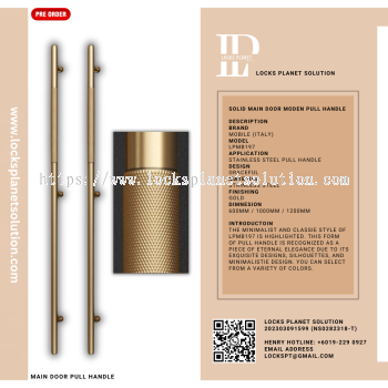 Pull Handle | Stainless Steel Door Pull Hanlde | Design For Wooden Door Pull Handle For Glass Door Design Pull Handle | Classic Pull Handle | LPMB197