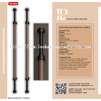 Pull Handle | Stainless Steel Door Pull Hanlde | Design For Wooden Door Pull Handle For Glass Door Design Pull Handle | Classic Pull Handle | LPMB219