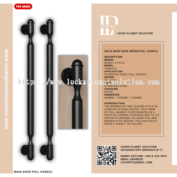 Pull Handle | Stainless Steel Door Pull Hanlde | Design For Wooden Door Pull Handle For Glass Door Design Pull Handle | Classic Pull Handle | LPMB199