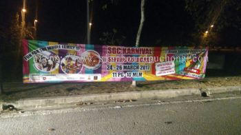 Sepang Gold Coast Group SGC Karnival  Banner and Bunting - install at sepang