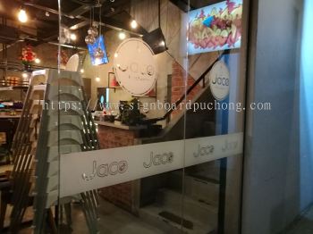 Jaco kitchen cafa frosted die cut sticker at bukit tinggi klang