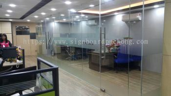 Emperor Group office in door frosted Sticker at bukit tinggi botanic klang