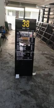 Hair Culture Priclist Acrylic Display stand at sugai wang kl