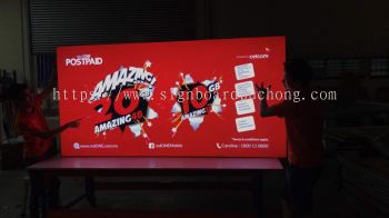 Red one network Sdn Bhd LED fabric light box at Kuala Selangor