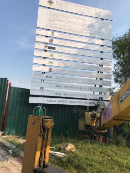 Construction project Signboard in Sepang Kuala Lumpur 