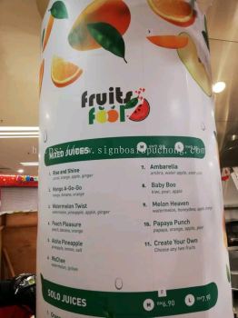 Fruits Fool Inkjet wallpaper printing in 1utama shopping mall damansara Kuala Lumpur