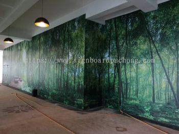 Golden Amari Wallpaper inkjet Printing sticker at sugai boluh Kuala Lumpur